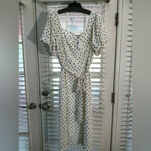 Gibson Latimer polka dot dress